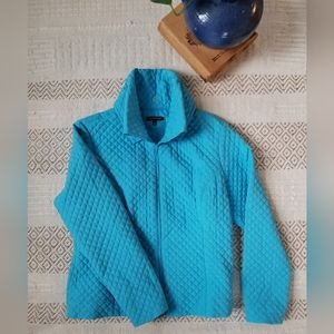 Samuel Dong Turquoise Quilted Jacket